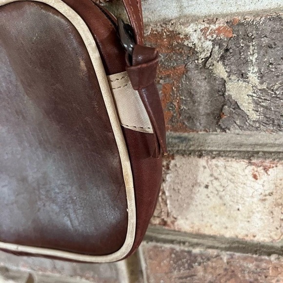 Vintage Antique Rosenbergs Leather Cross Body Tricolor Purse Handbag - Picture 4 of 6